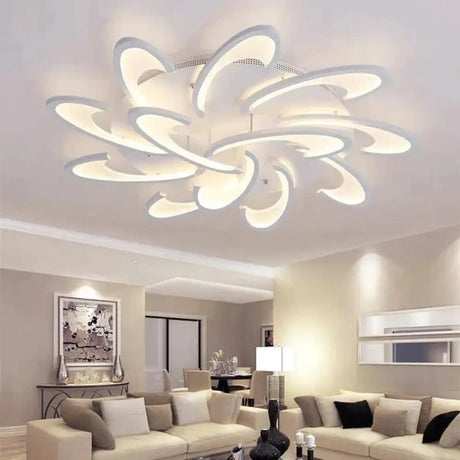 Remote Control Led Ceiling Lights With Ultra-Thin Acrylic Flush Mount Lamp