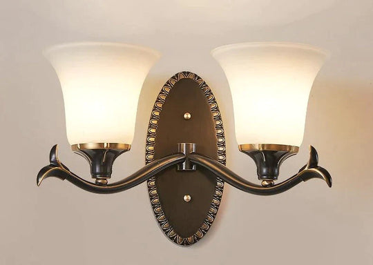 Retro Bedroom Bedside Lamp Guest Study Copper Wall Lamps