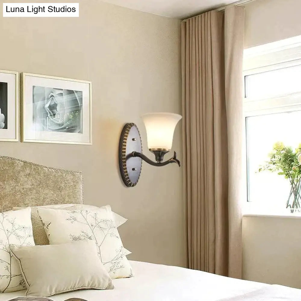 Retro Bedroom Bedside Lamp Guest Study Copper Wall Lamps