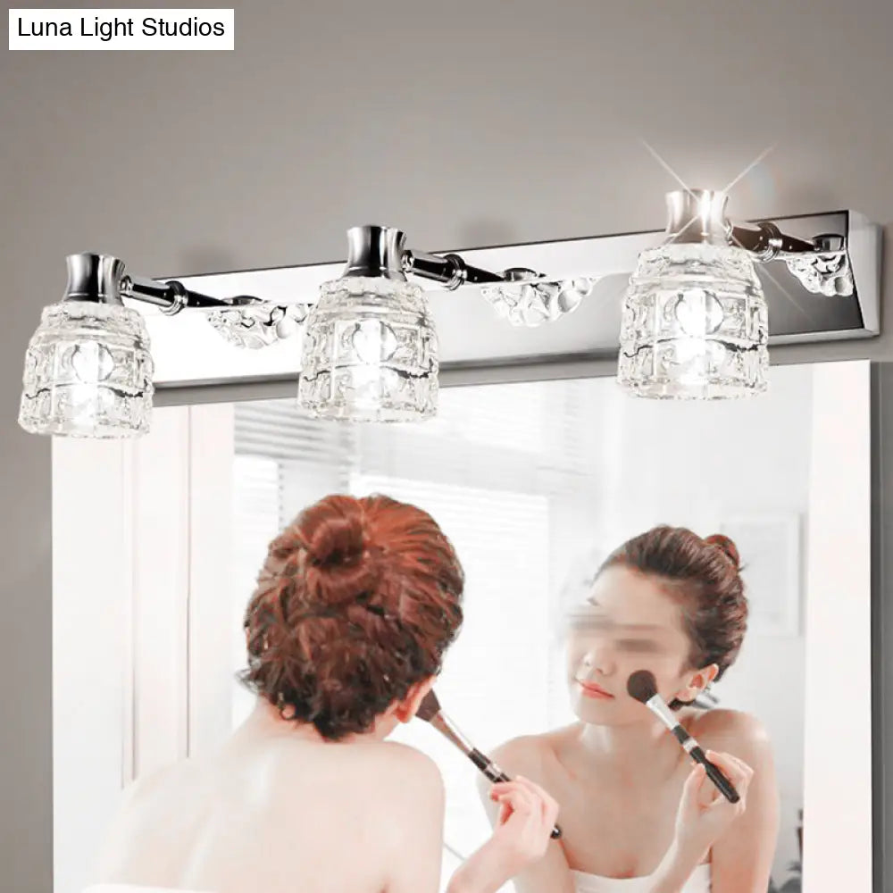 Retro Crystal Vanity Lights: Elegant Armed Wall Light Fixtures