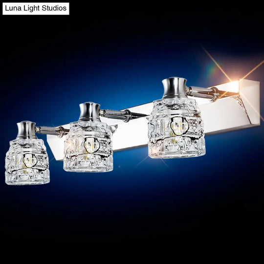 Retro Crystal Vanity Lights: Elegant Armed Wall Light Fixtures