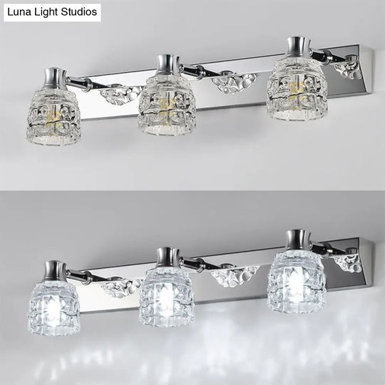 Retro Crystal Vanity Lights: Elegant Armed Wall Light Fixtures