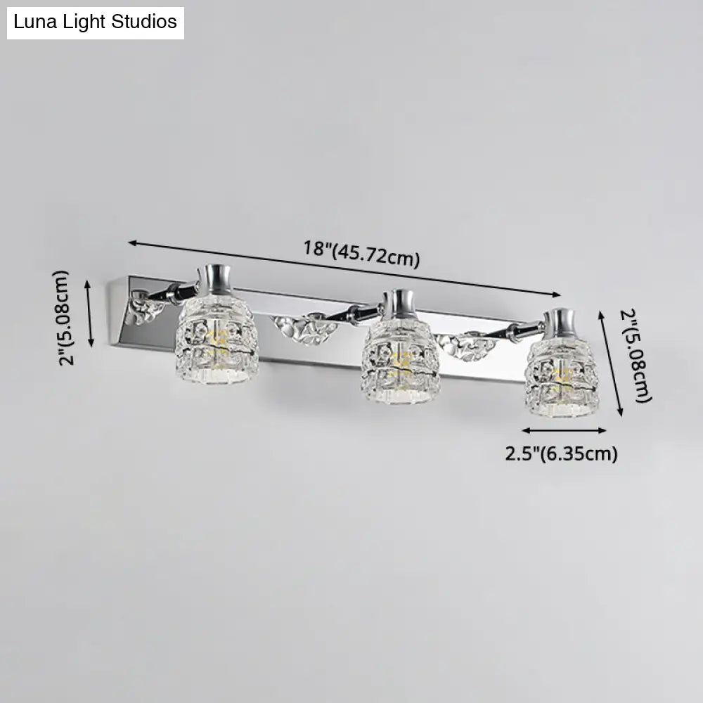 Retro Crystal Vanity Lights: Elegant Armed Wall Light Fixtures