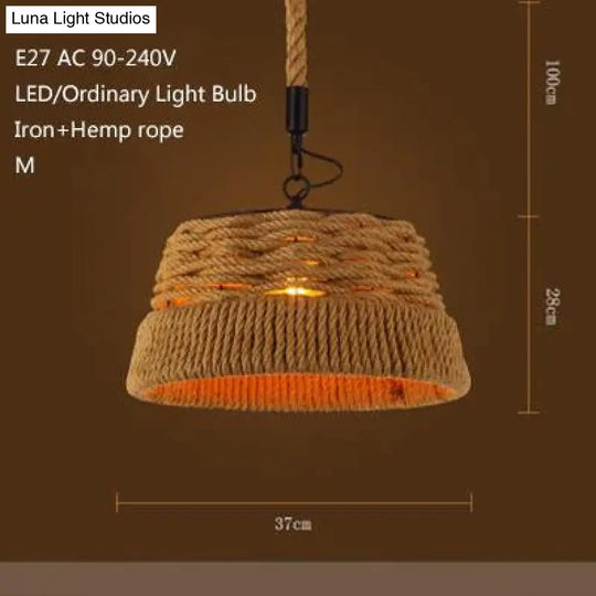 Retro Industrial Creative Modern Design Pendant Lamp Led Loft Decoration E27 Lights Bar Restaurant