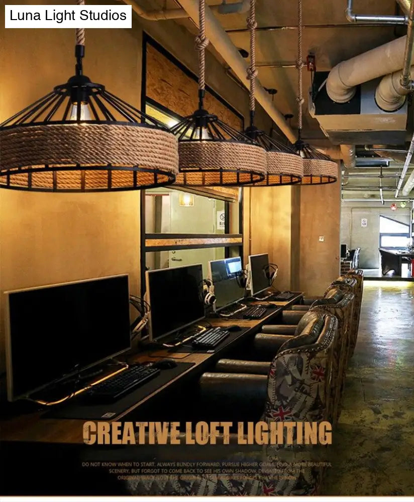 Retro Industrial Creative Modern Design Pendant Lamp Led Loft Decoration E27 Lights Bar Restaurant