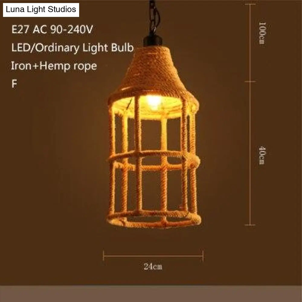 Retro Industrial Creative Modern Design Pendant Lamp Led Loft Decoration E27 Lights Bar Restaurant