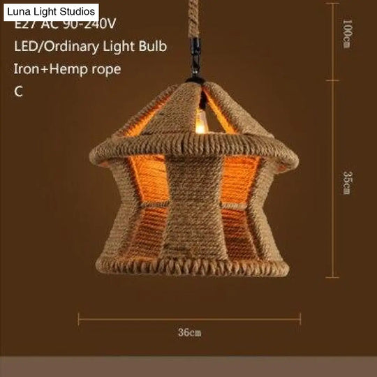 Retro Industrial Creative Modern Design Pendant Lamp Led Loft Decoration E27 Lights Bar Restaurant