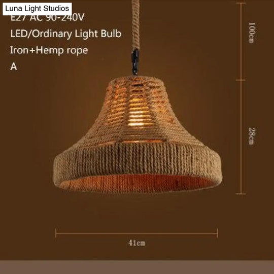 Retro Industrial Creative Modern Design Pendant Lamp Led Loft Decoration E27 Lights Bar Restaurant