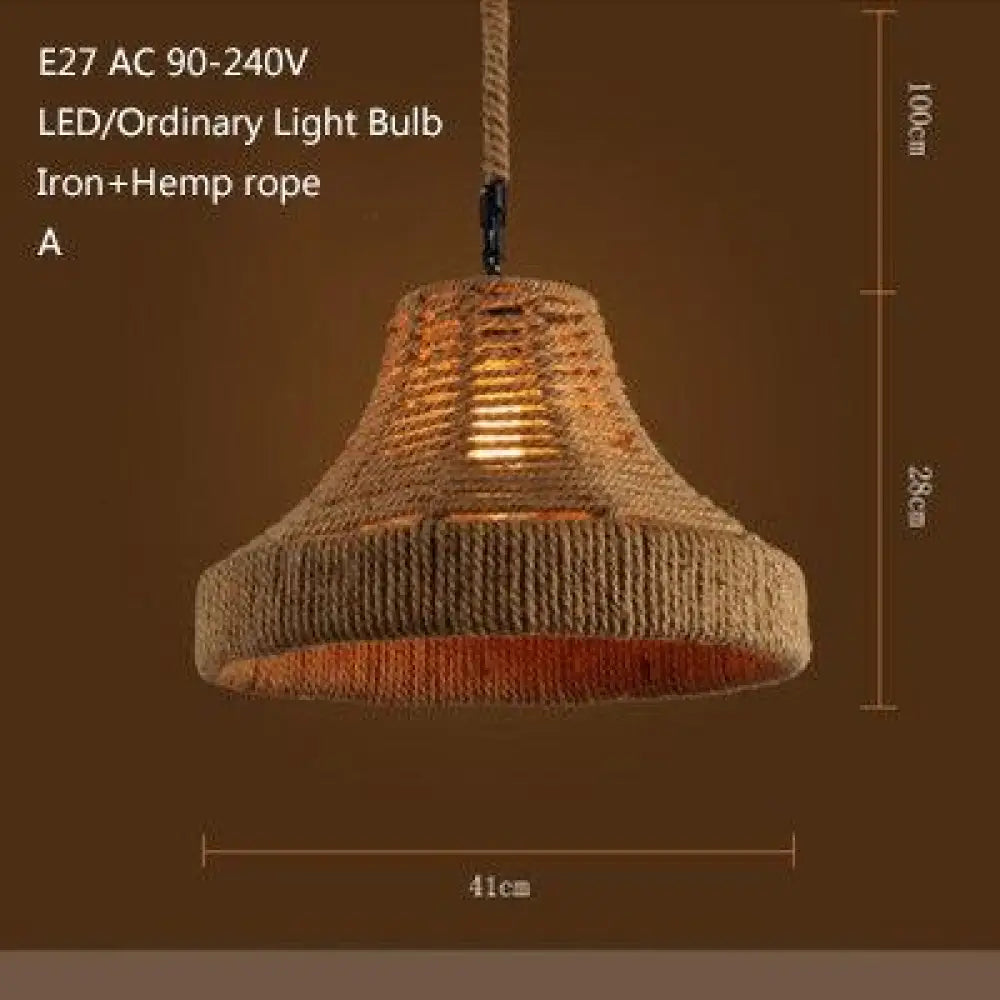 Retro Industrial Creative Modern Design Pendant Lamp Led Loft Decoration E27 Lights Bar Restaurant