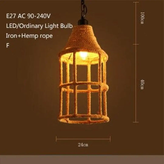 Retro Industrial Creative Modern Design Pendant Lamp Led Loft Decoration E27 Lights Bar Restaurant