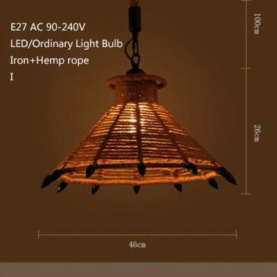 Retro Industrial Creative Modern Design Pendant Lamp Led Loft Decoration E27 Lights Bar Restaurant