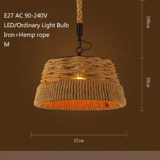 Retro Industrial Creative Modern Design Pendant Lamp Led Loft Decoration E27 Lights Bar Restaurant