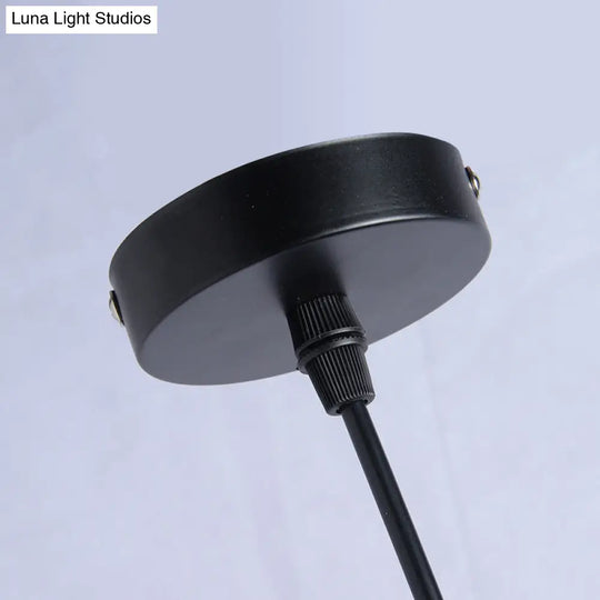 Retro Industrial Oval Pendant Lighting - Metal Ceiling Lights For Restaurants