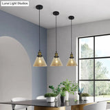 Retro Industrial Style Glass Ceiling Fixture - 1 Light For Restaurants