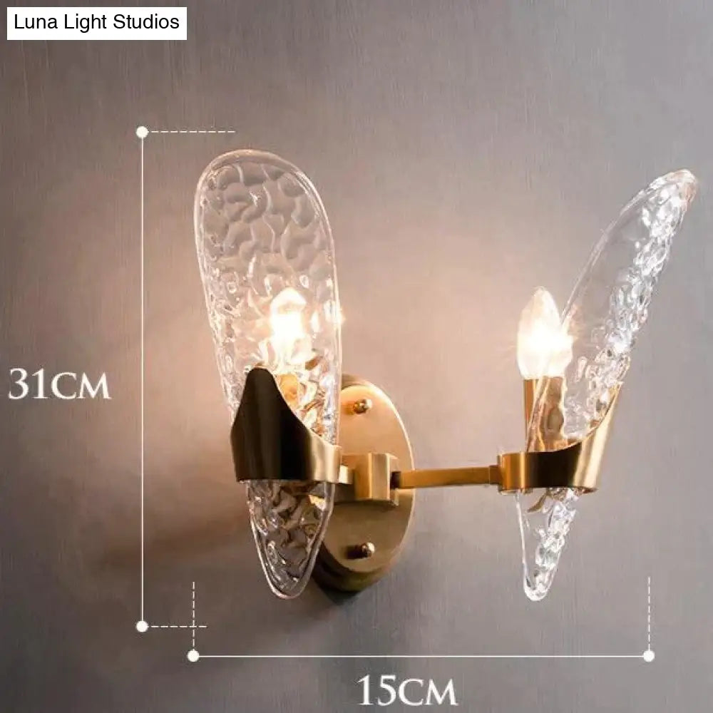 Retro Light Luxury Nordic All Copper Wall Lamp Double / Without Light Source Lamps