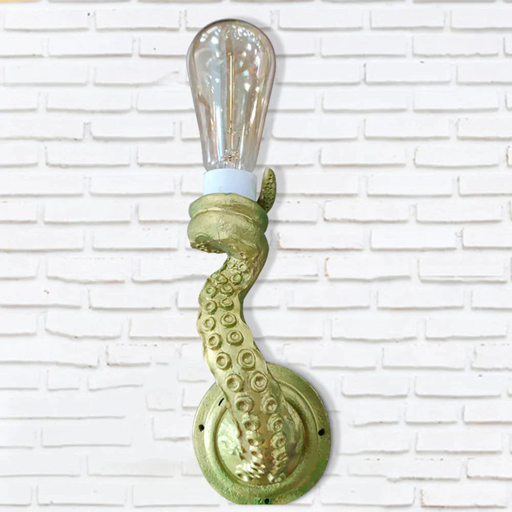 Retro Octopus Tentacle Wall Lamp Red Purple Green / China Wall