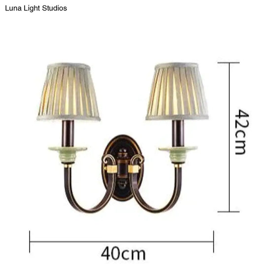 Retro Style Bedroom Bedside Lamp Full Copper Wall Lamps