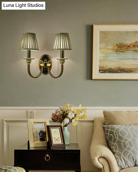 Retro Style Bedroom Bedside Lamp Full Copper Wall Lamp Copper Wall Lamps