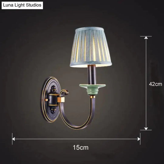 Retro Style Bedroom Bedside Lamp Full Copper Wall Single / No Light Source Lamps