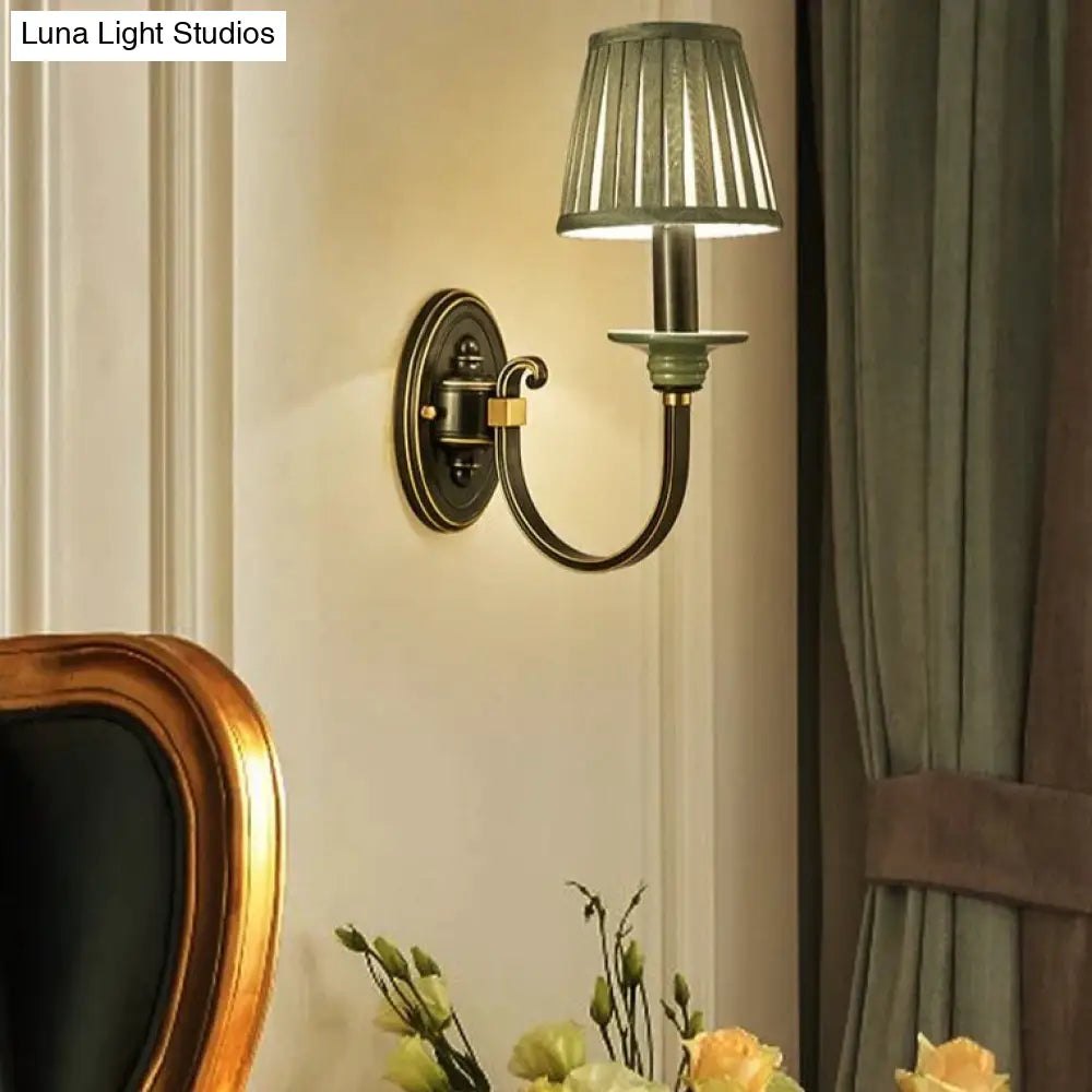 Retro Style Bedroom Bedside Lamp Full Copper Wall Lamps