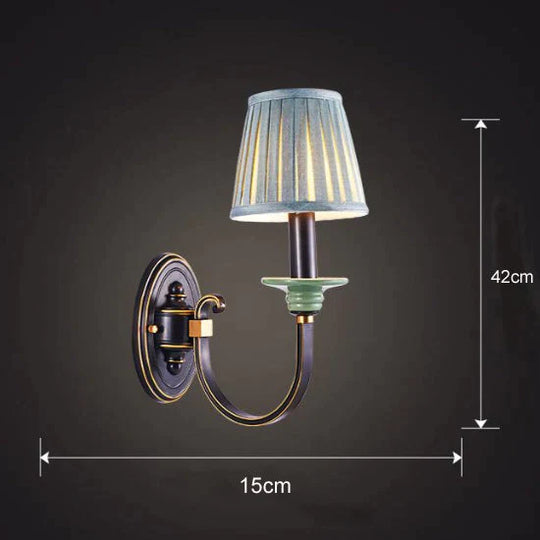 Retro Style Bedroom Bedside Lamp Full Copper Wall Lamps