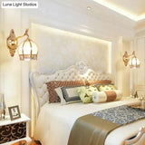 Retro Style Bedroom Bedside Living Room Staircase Copper Wall Lamp Copper Wall Lamps