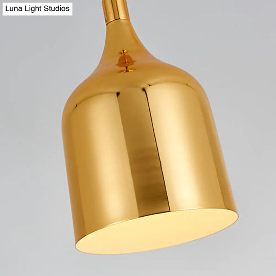 Retro Style Gold Metal Ceiling Pendant Light - 6’ 8’ And 10.5’ Diameter Options