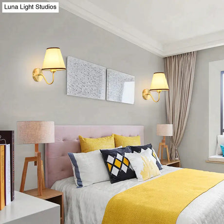 Retro-Style Living Room Background Wall Bedroom Headlights Full Copper Lamps