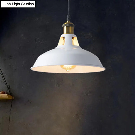 Retro-Style Metallic Pendant Light With Pot Lid Suspension - Perfect For Restaurants