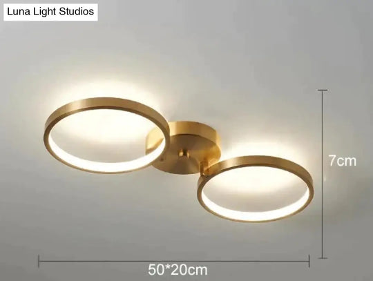 Ring All Copper Jane Bedroom Lamp Led Ceiling A Trichromatic Light