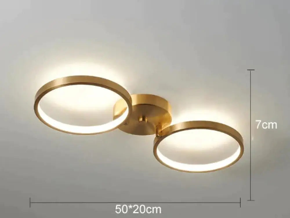 Ring All Copper Jane Bedroom Lamp Led Ceiling A Trichromatic Light