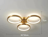 Ring All Copper Jane Bedroom Lamp Led Ceiling B Trichromatic Light