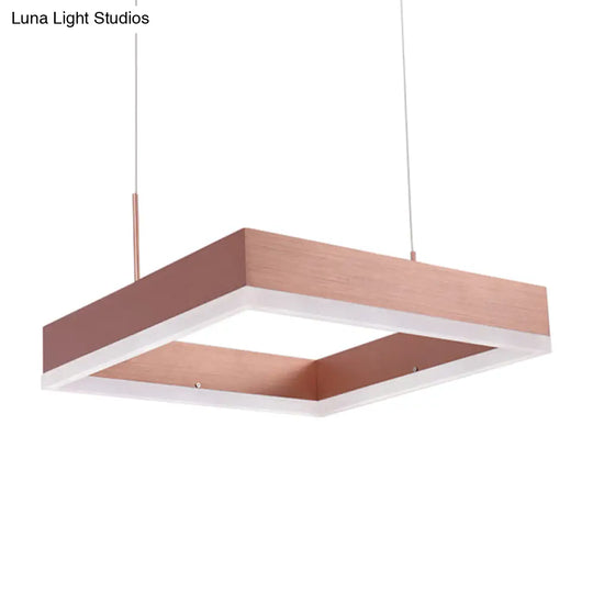 Rose Gold Bedroom Chandelier With Acrylic Shade - 1/2/3-Light Pendant In Warm/White/Natural Light