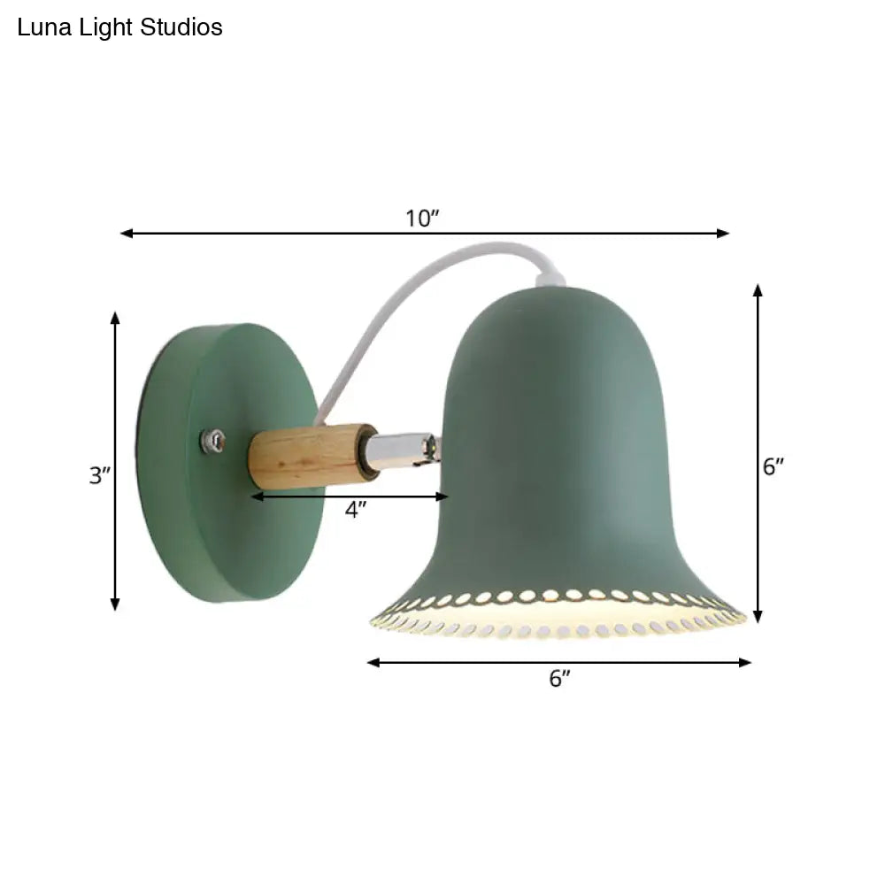 Rotatable Bell Sconce - Macaron Loft Wall Lamp For Childs Bedroom