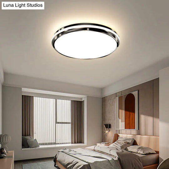 Round Led Flush Mount Ceiling Light For Bedroom