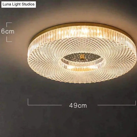 Round Light In The Bedroom Led Ceiling Lamp 49Cm Tricolor Light