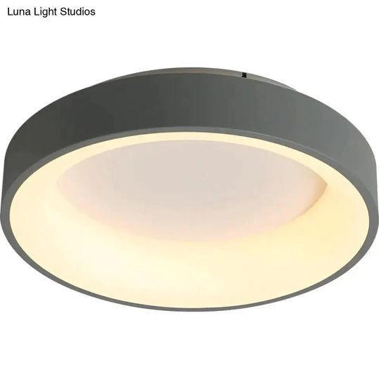 Round/Square/Triangle Modern Led Ceiling Lights For Living Room Bedroom Study Dimmable+Rc Lamp