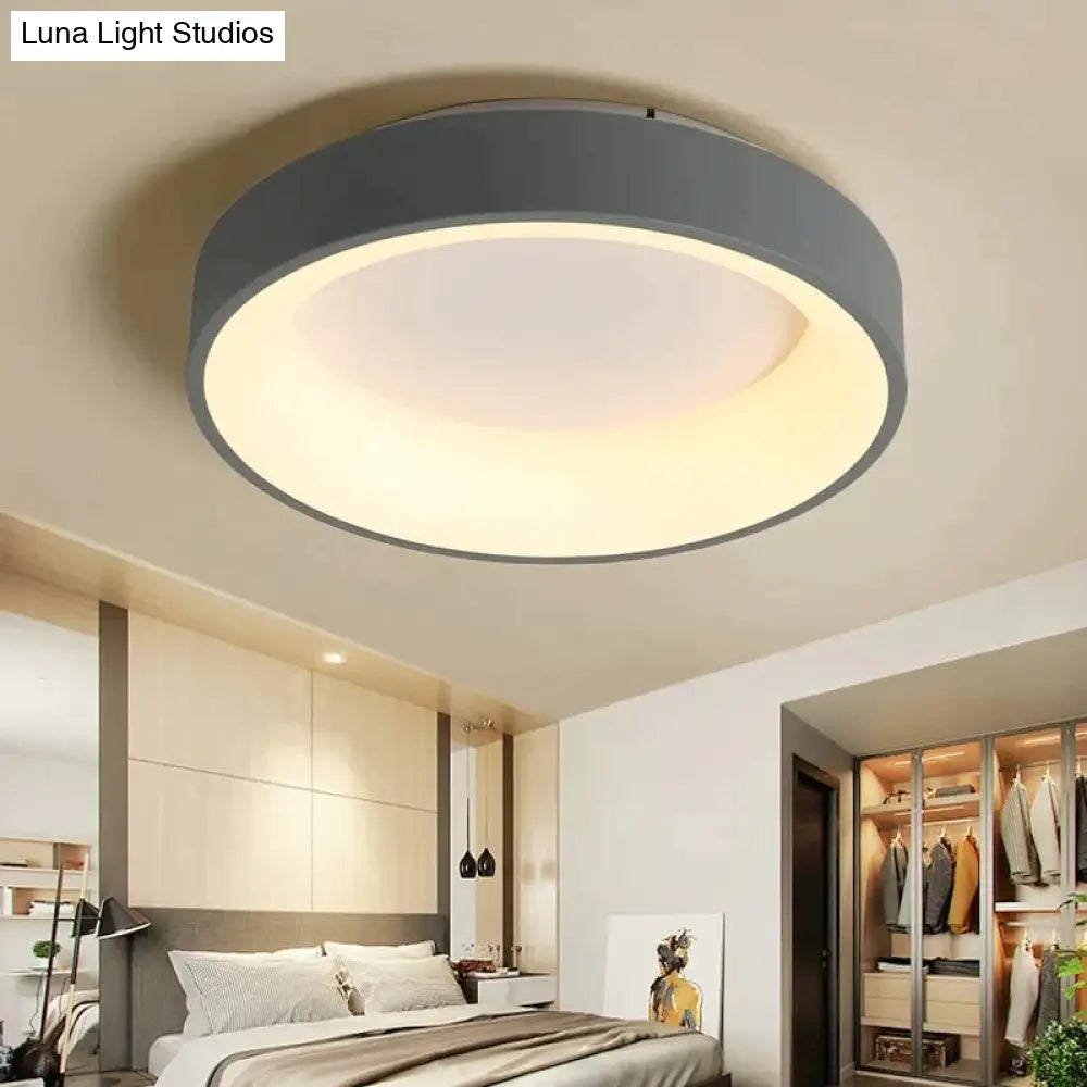 Round/Square/Triangle Modern Led Ceiling Lights For Living Room Bedroom Study Dimmable+Rc Lamp