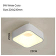 Round/Square/Triangle Modern Led Ceiling Lights For Living Room Bedroom Study Dimmable + Rc Lamp