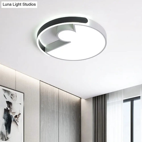 Rounded Splicing Ceiling Flush Acrylic Led Lighting 18’/22’ Dia – Modern Design Warm/White