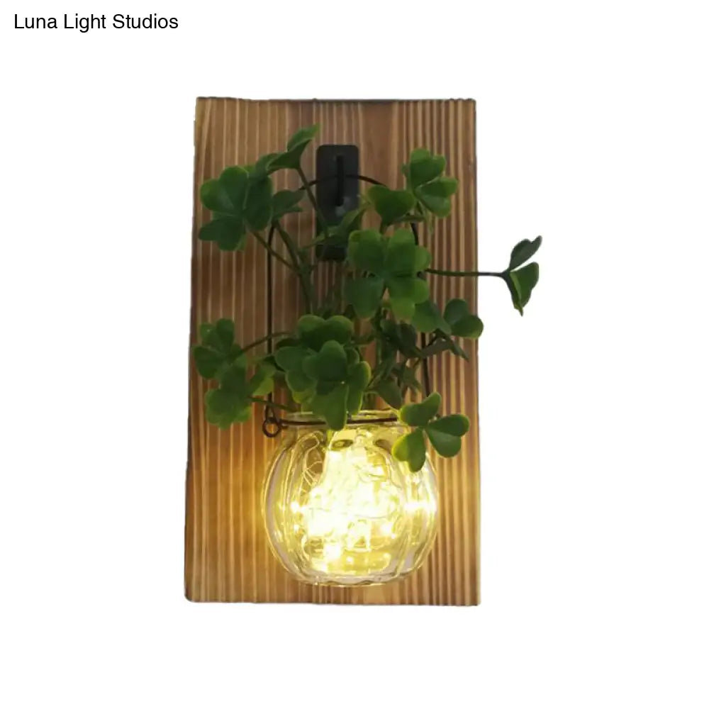 Rustic Glass Shade String Lights For Tea Shops - Perfect Flower And Plant Accents