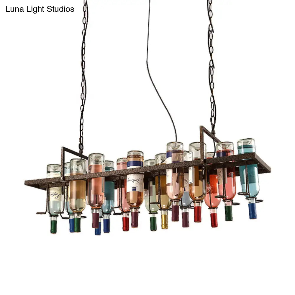 Rustic Metal Pendant Lighting Kit - Industrial Style Hang Lights For Dining Room 1/2/3 Light