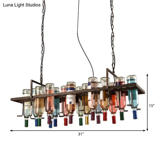 Rustic Metal Pendant Lighting Kit - Industrial Style Hang Lights For Dining Room 1/2/3 Light