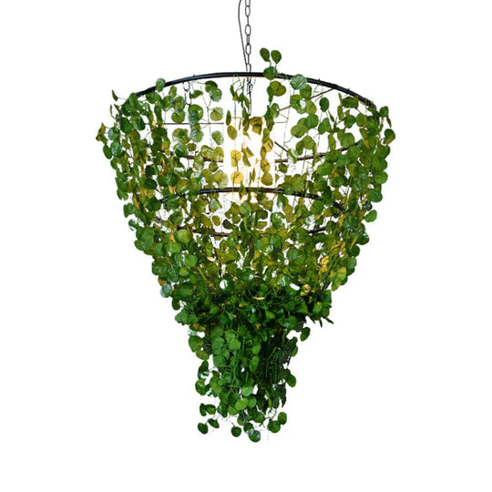 Rustic Pendant Lamp With Artistic Plant Design And Colorful Options - Perfect For Cafes Homes Dark