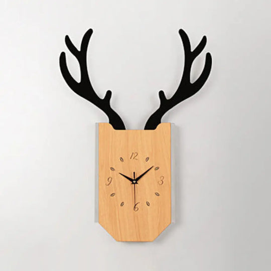 Rustic Wood Antler Animal Led Wall Lamp For Hallway Or Foyer / White