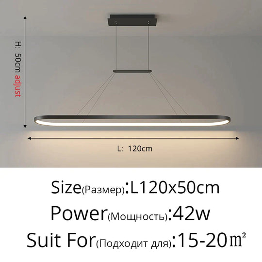 Salix V - Modern Minimalist Led Dimmable Bar Pendant Light
