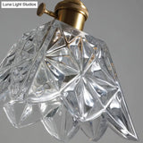 Scalloped Glass Pendant Light For Simple Dining Room Elegance