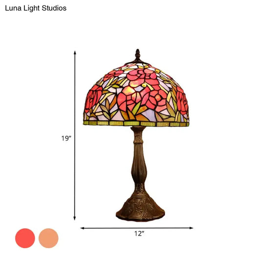 Scarlett - Red/Orange Table Lamp