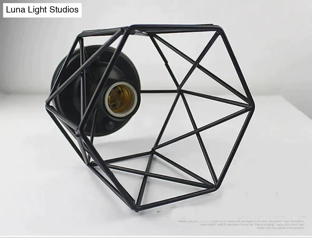 Scarlett Vintage Industrial Iron Cage Led Ceiling Lights Ceiling