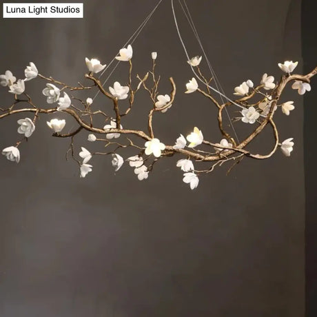 Seraphina Nordic Branch LED Chandelier Dimmable Chrome Pendant Light chandelier